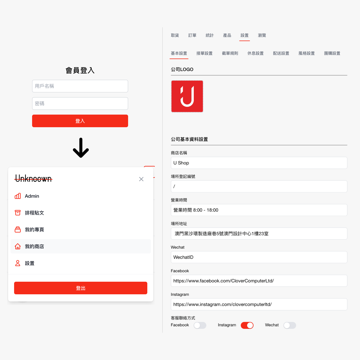 門店設置步驟圖